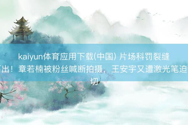 kaiyun体育应用下载(中国) 片场科罚裂缝百出！章若楠被粉丝喊断拍摄，王安宇又遭激光笔迫切