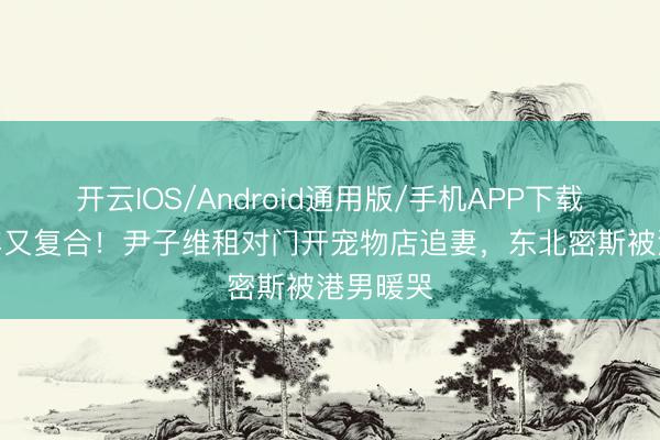 开云IOS/Android通用版/手机APP下载 分辨4年又复合!尹子维租对门开宠物店追妻,东北密斯被港男暖哭
